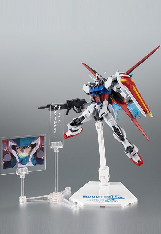 Gundam SEED Mobile Suit Bandai Robot Spirits Side MS GAT-X105+AQM/E-X01 Aile Strike Gundam Ver. A.N.I.M.E. -Robot Spirits 15th Anniversary- (JP)