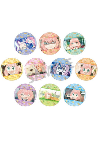 SPY x FAMILY KAMIO JAPAN Pick Chara Hologram Can Badge Anya 3(1 Random)