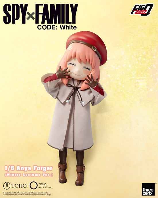 SPY×FAMILY CODE: White threezero FigZero 1/6 Anya Forger (Winter Costume Ver.)