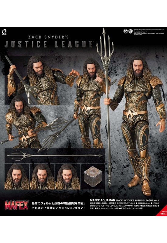 Justice League Zack Snyder's MAFEX Medicom Toy Aquaman