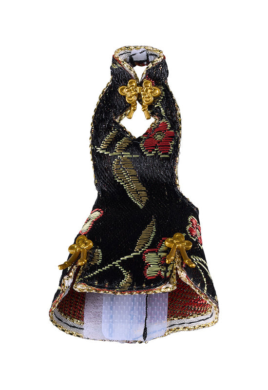 figma Styles Mini Skirt Chinese Dress (Black)