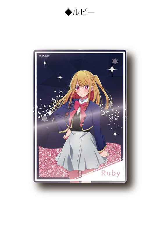 Oshi no Ko TAPIOCA Glitter Acrylic Block Ruby