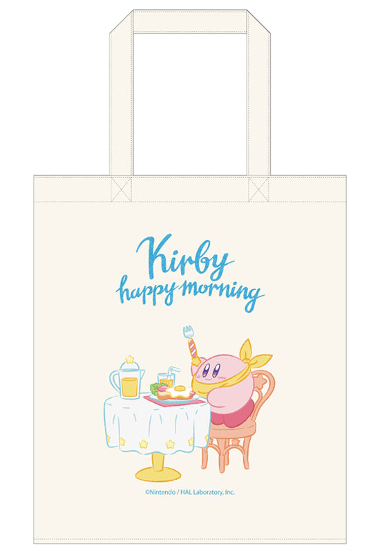 Kirby's Dream Land Twinkle Kirby Happy Morning Cotton Tote Bag Fun Breakfast