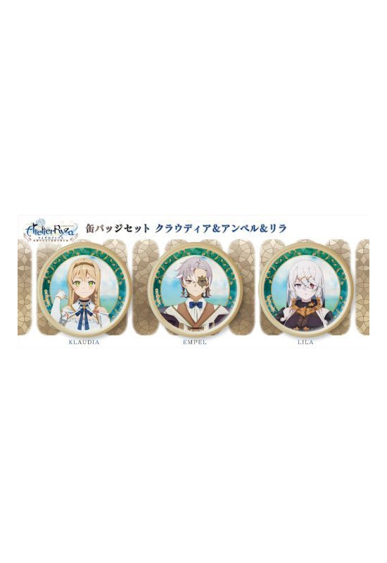 Atelier Ryza: Ever Darkness & the Secret Hideout Movic Can Badge Set Klaudia & Empel & Lila