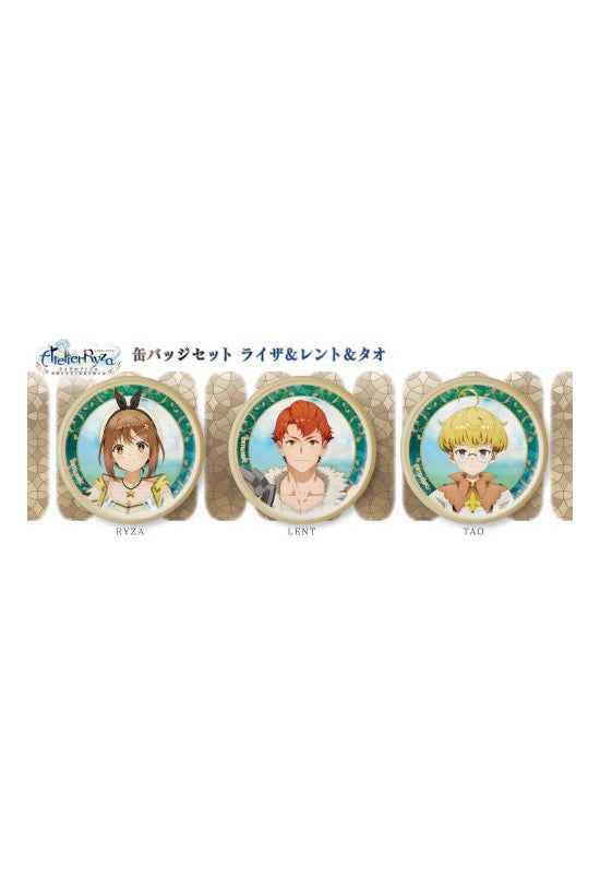 Atelier Ryza: Ever Darkness & the Secret Hideout Movic Can Badge Set Ryza & Lent & Tao