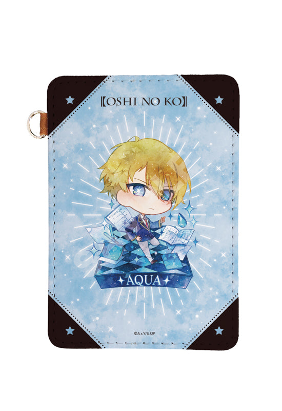 Oshi no Ko CS.FRONT Chara Deru Art Leather Pass Case 02 Aqua