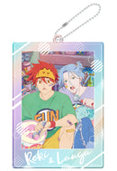 SK8 the Infinity azumaker Hologram Acrylic Key Chain C Reki & Langa