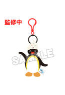 Pingu Good Smile Moment Mokomoko Mascot Key Chain Cream