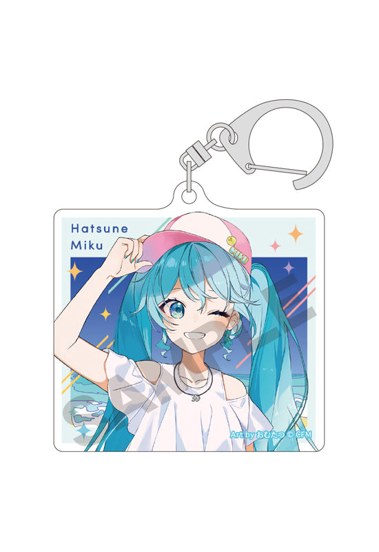 Hatsune Miku Crux Acrylic Key Chain White Dress