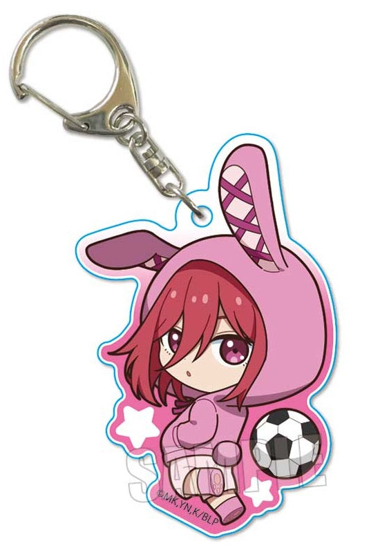 Blue Lock Bell House Pukasshu Acrylic Key Chain Chigiri Hyoma