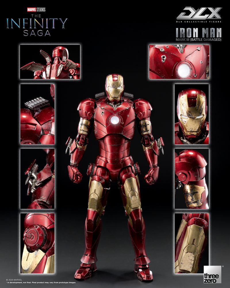 Marvel Studios: The Infinity Saga THREEZERO DLX Iron Man Mark 3 (Battle Damaged)