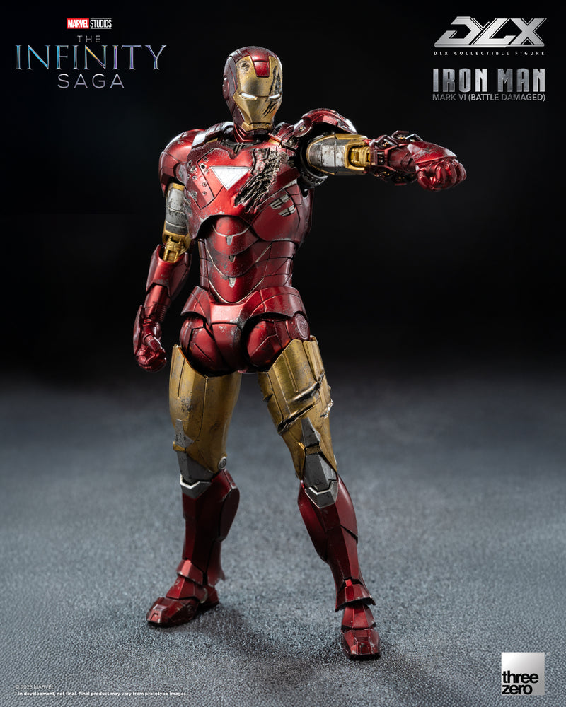 Marvel Studios: The Infinity Saga Threezero DLX Iron Man Mark 6 (Battle Damaged)