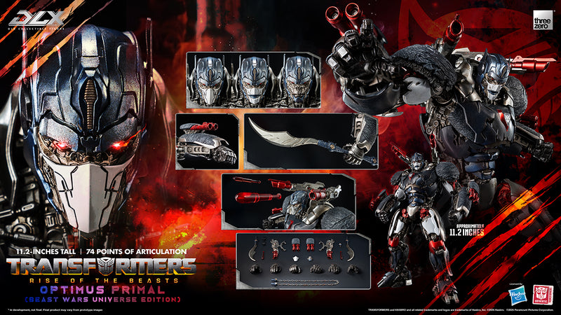 Transformers: Rise of the Beasts THREEZERO DLX Optimus Primal (Beast Wars Universe Edition)