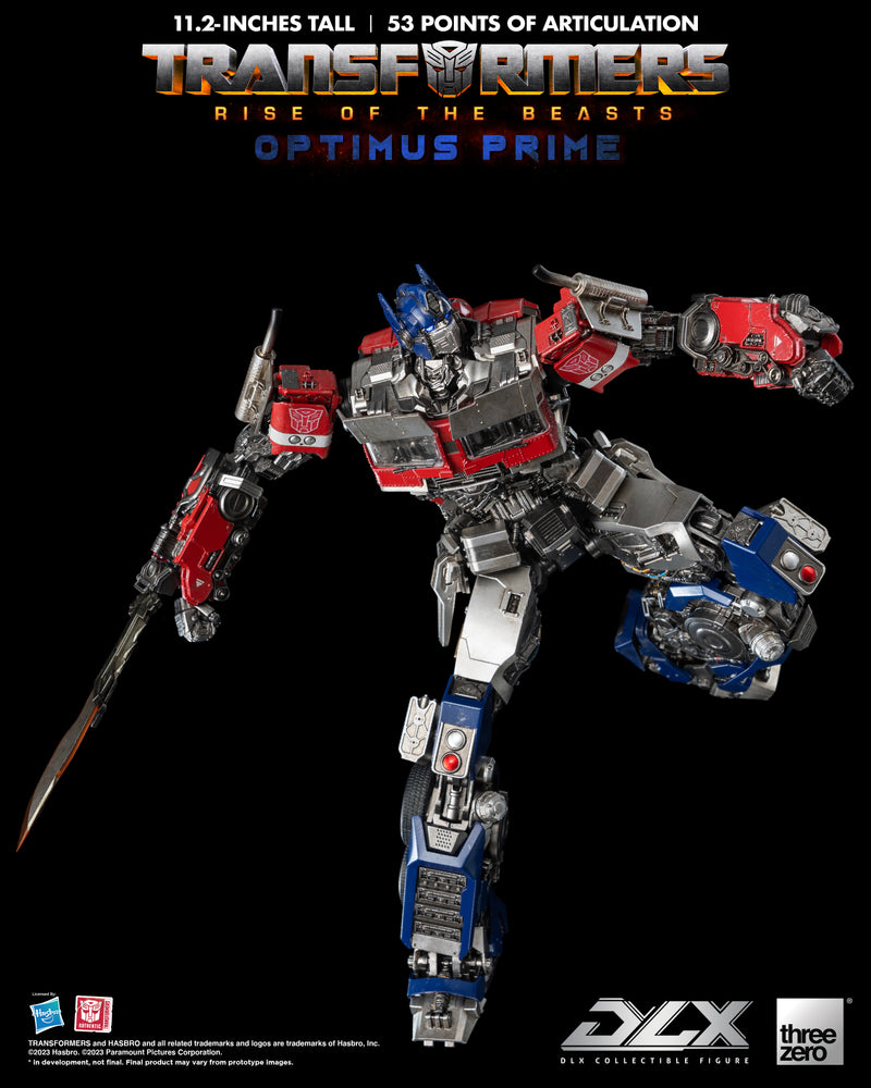 Transformers: Rise of the Beasts Threezero DLX Optimus Prime