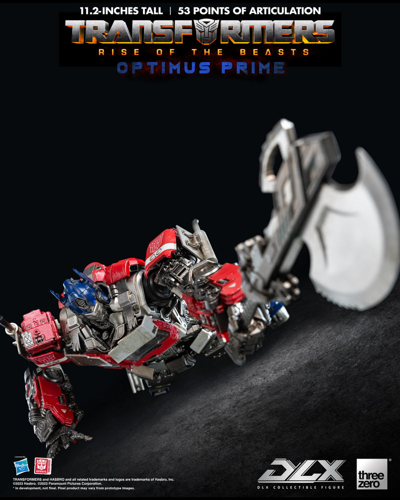 Transformers: Rise of the Beasts Threezero DLX Optimus Prime