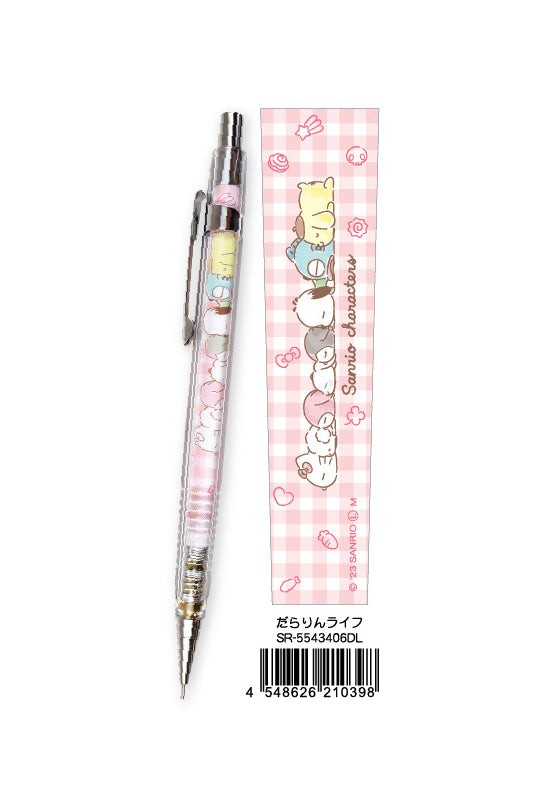 Sanrio Characters Yamano Shigyou Clear Triangular Mechanical Pencil Dararin Life