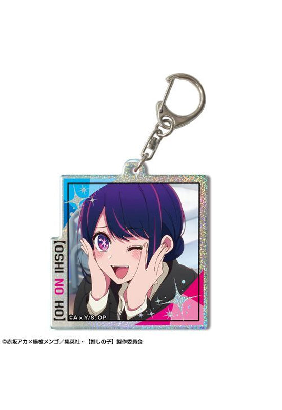 Oshi no Ko Licence Agent Hologram Acrylic Key Chain Design 02 Ai B