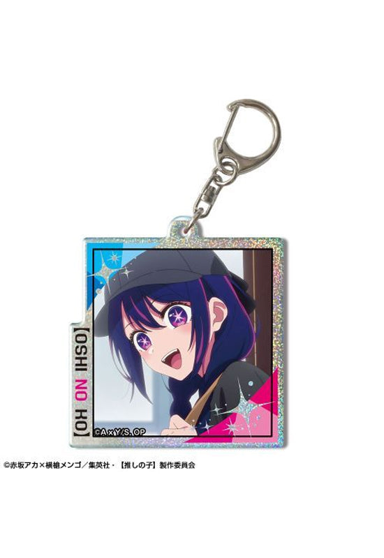 Oshi no Ko Licence Agent Hologram Acrylic Key Chain Design 04 Ai D