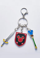 Kingdom Hearts Square Enix Metal Key Chain Dream Sword / Dream Rod / Dream Shield