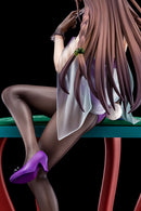 The Demon Sword Master of Excalibur Academy Elfine Phillet wearing flower’s purple bunny costume with Nip Slip Gimmick System
