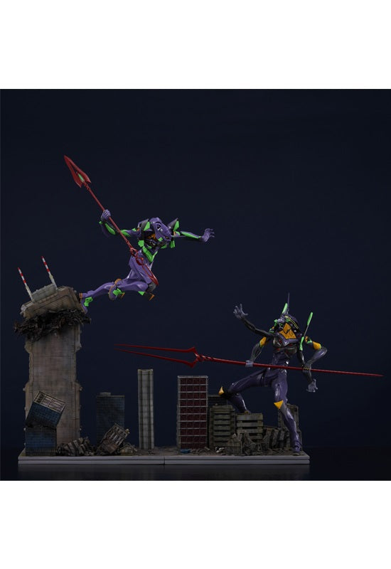 Evangelion: 3.0+1.0 Thrice Upon a Time UNION CREATIVE SCENE SCAPE DIORAMA EVA Unit 01 vs EVA Unit 13