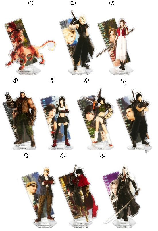 Final Fantasy VII Rebirth Square Enix Acrylic Stand (1-10 Selection)