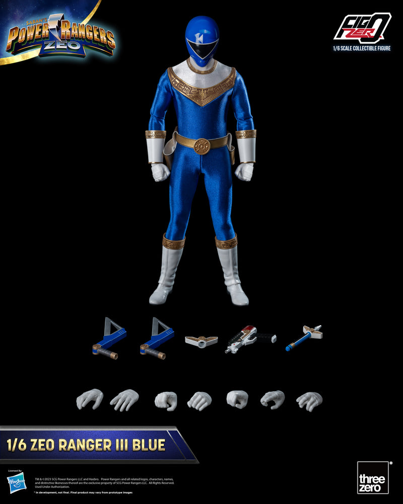 Power Rangers Zeo threezero FigZero 1/6 Zeo Ranger III Blue (re-run)