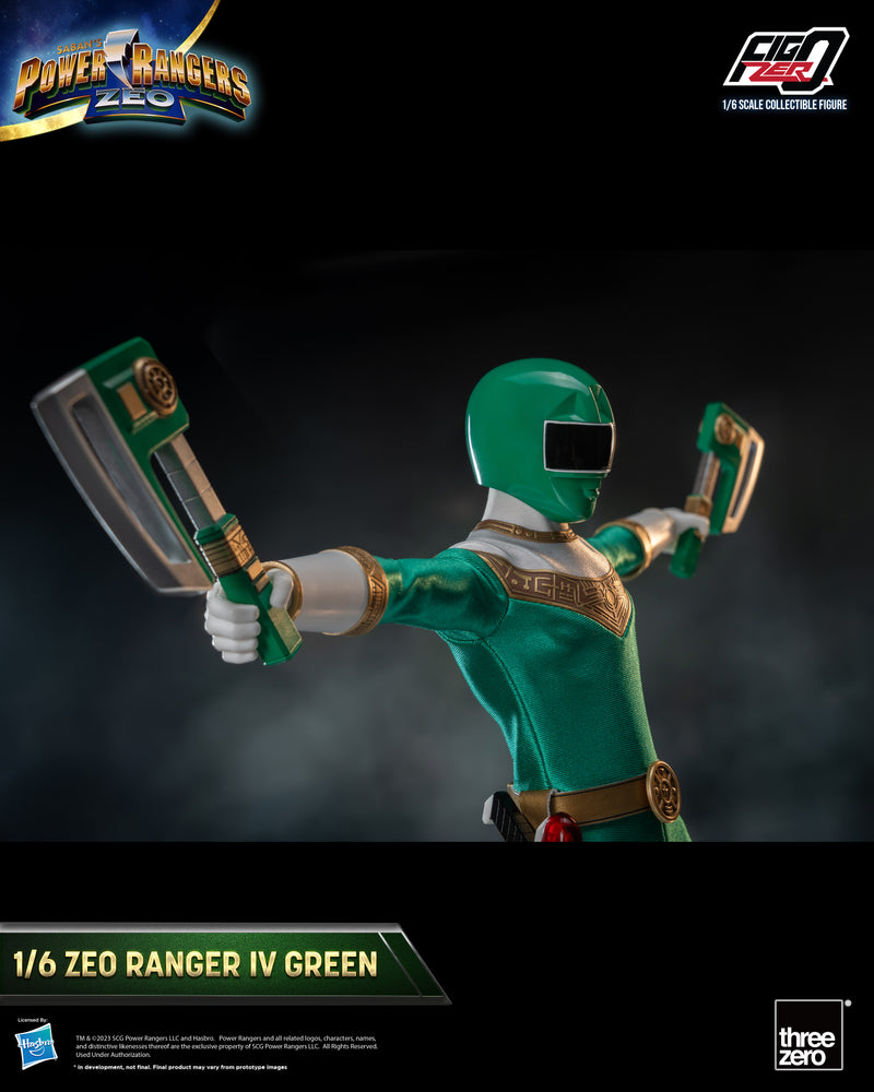 Power Rangers Zeo threezero FigZero 1/6 Zeo Ranger IV Green (re-run)
