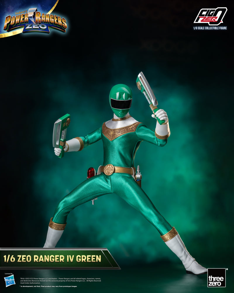 Power Rangers Zeo threezero FigZero 1/6 Zeo Ranger IV Green (re-run)