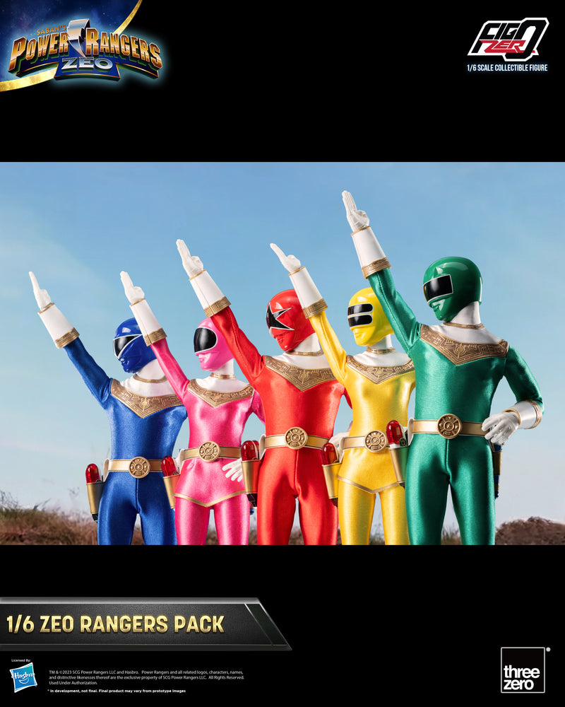 Zeo Rangers Tri Power Rangers Zeo threezero FigZero 1/6 Zeo Rangers Pack (re-run)