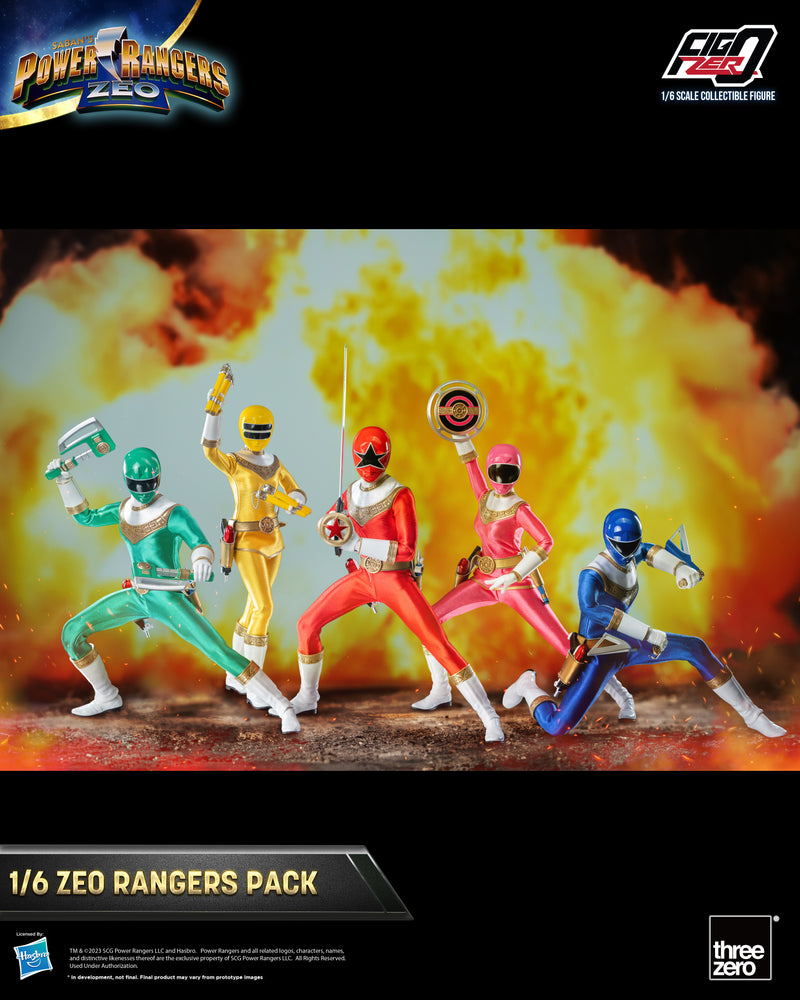 Power Rangers Zeo threezero FigZero 1/6 Zeo Rangers Pack