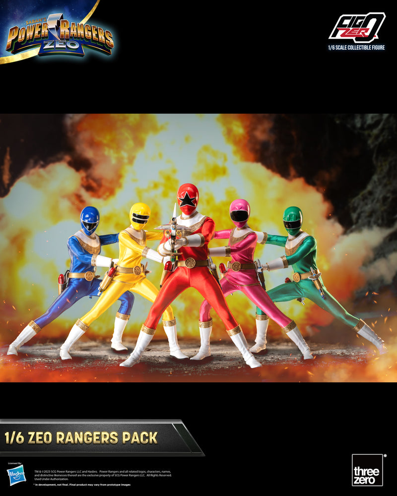 Zeo Rangers Tri Power Rangers Zeo threezero FigZero 1/6 Zeo Rangers Pack (re-run)