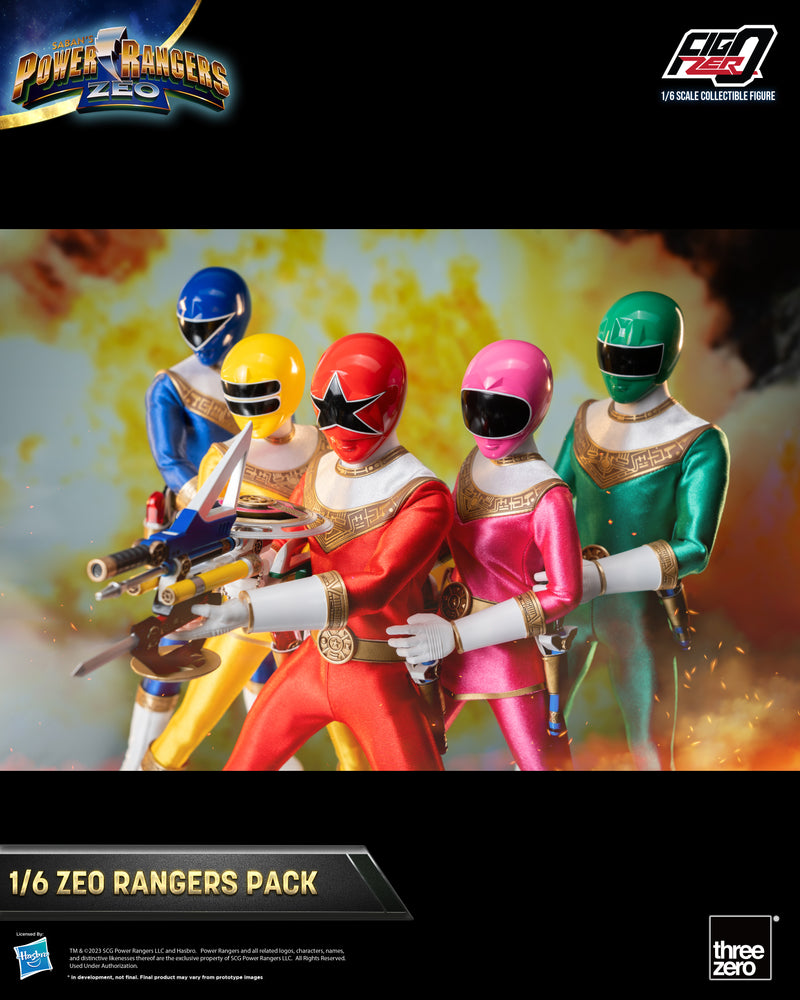 Power Rangers Zeo threezero FigZero 1/6 Zeo Rangers Pack