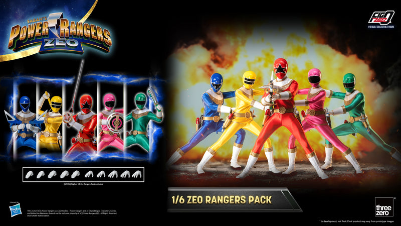 Power Rangers Zeo threezero FigZero 1/6 Zeo Rangers Pack