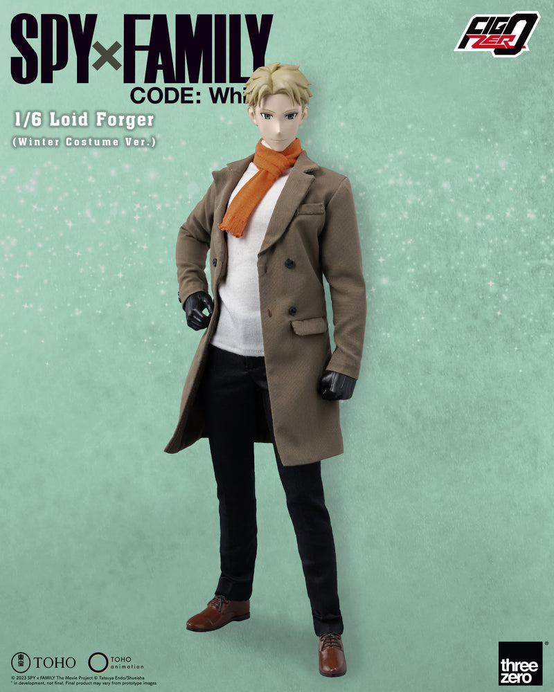 SPY×FAMILY CODE: White threezero Corporation FigZero 1/6 Loid Forger (Winter Costume Ver.)