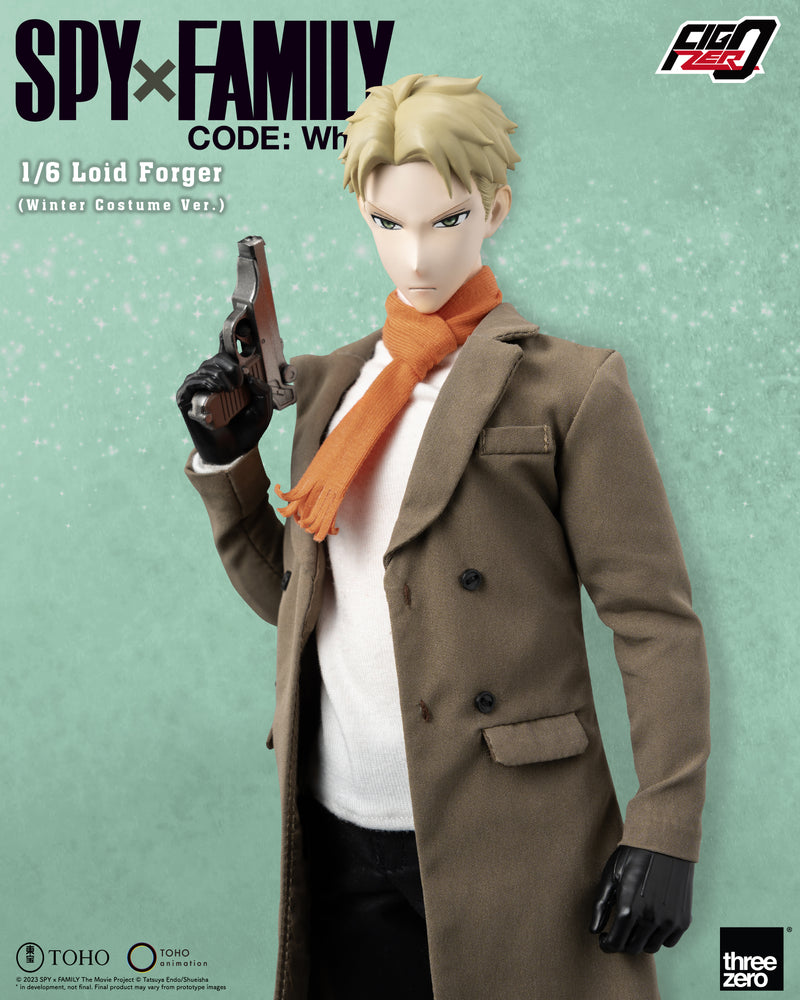 SPY×FAMILY CODE: White threezero Corporation FigZero 1/6 Loid Forger (Winter Costume Ver.)