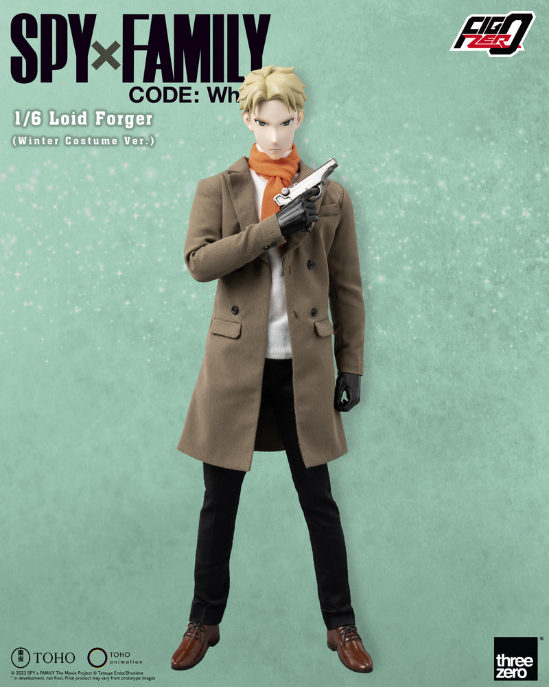 SPY×FAMILY CODE: White threezero Corporation FigZero 1/6 Loid Forger (Winter Costume Ver.)