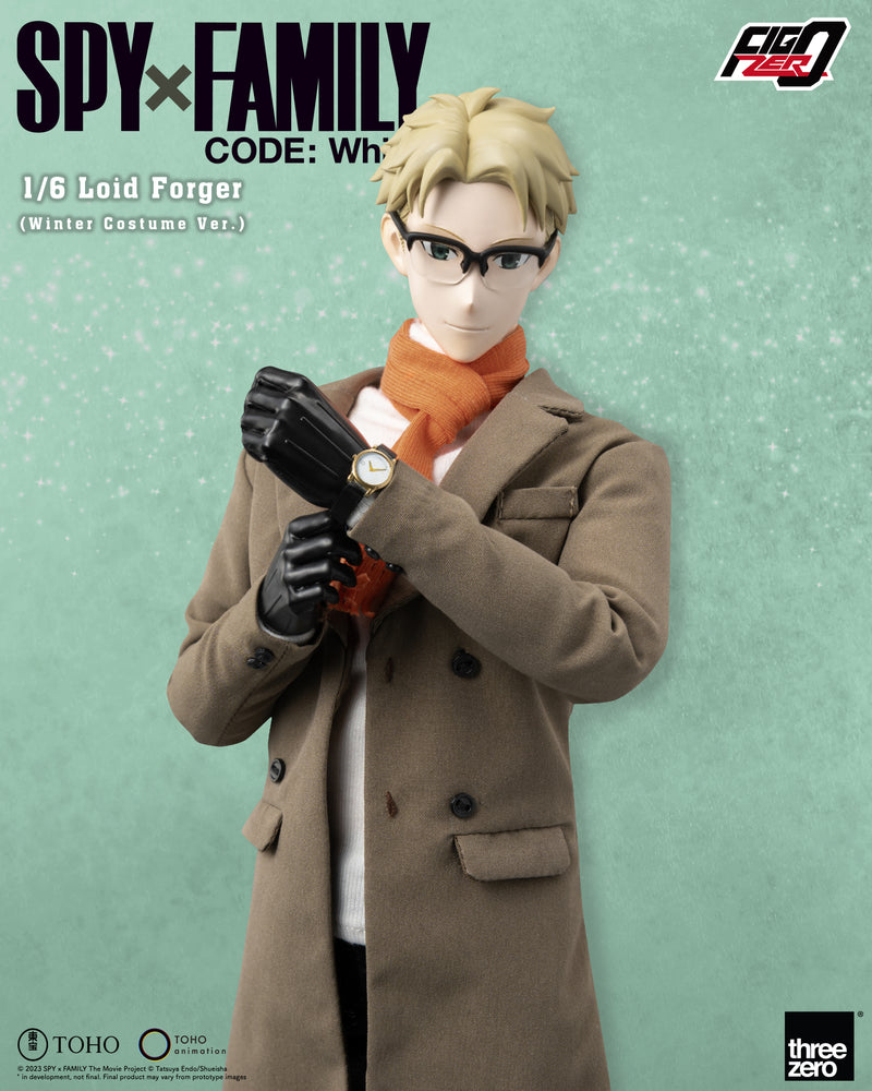 SPY×FAMILY CODE: White threezero Corporation FigZero 1/6 Loid Forger (Winter Costume Ver.)