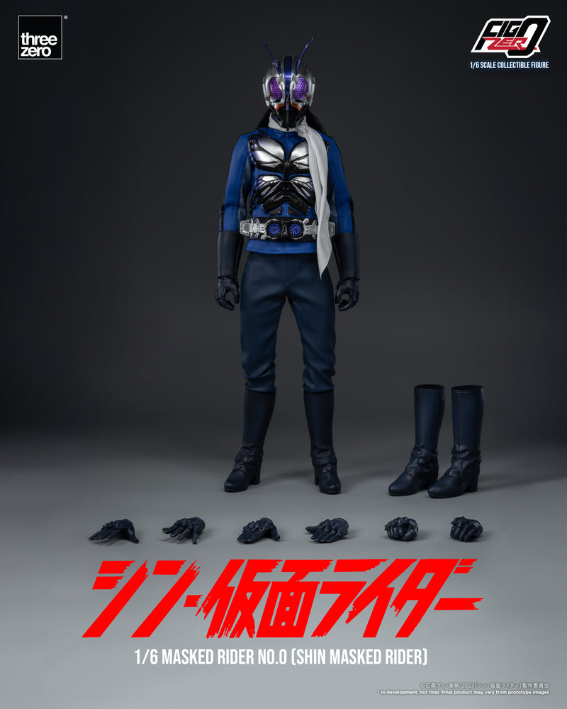 SHIN MASKED RIDER threezero 3A FigZero 1/6 Masked Rider No.0