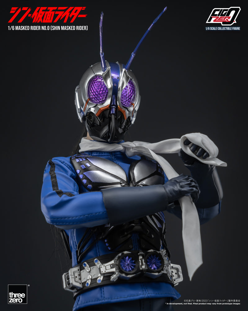 SHIN MASKED RIDER threezero 3A FigZero 1/6 Masked Rider No.0