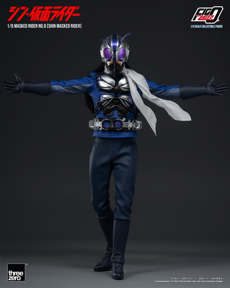 SHIN MASKED RIDER threezero 3A FigZero 1/6 Masked Rider No.0