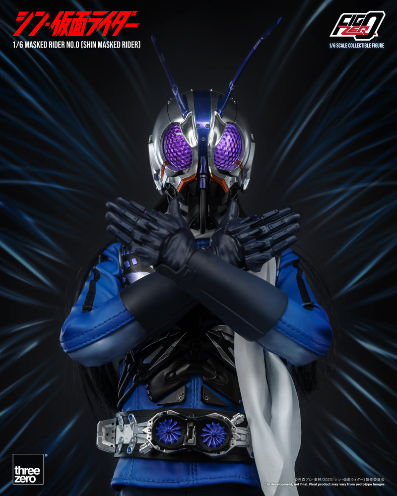 SHIN MASKED RIDER threezero 3A FigZero 1/6 Masked Rider No.0