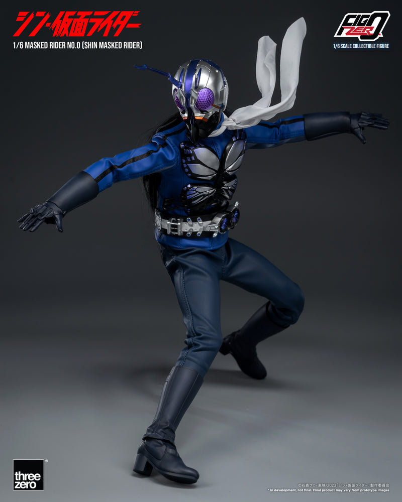 SHIN MASKED RIDER threezero 3A FigZero 1/6 Masked Rider No.0