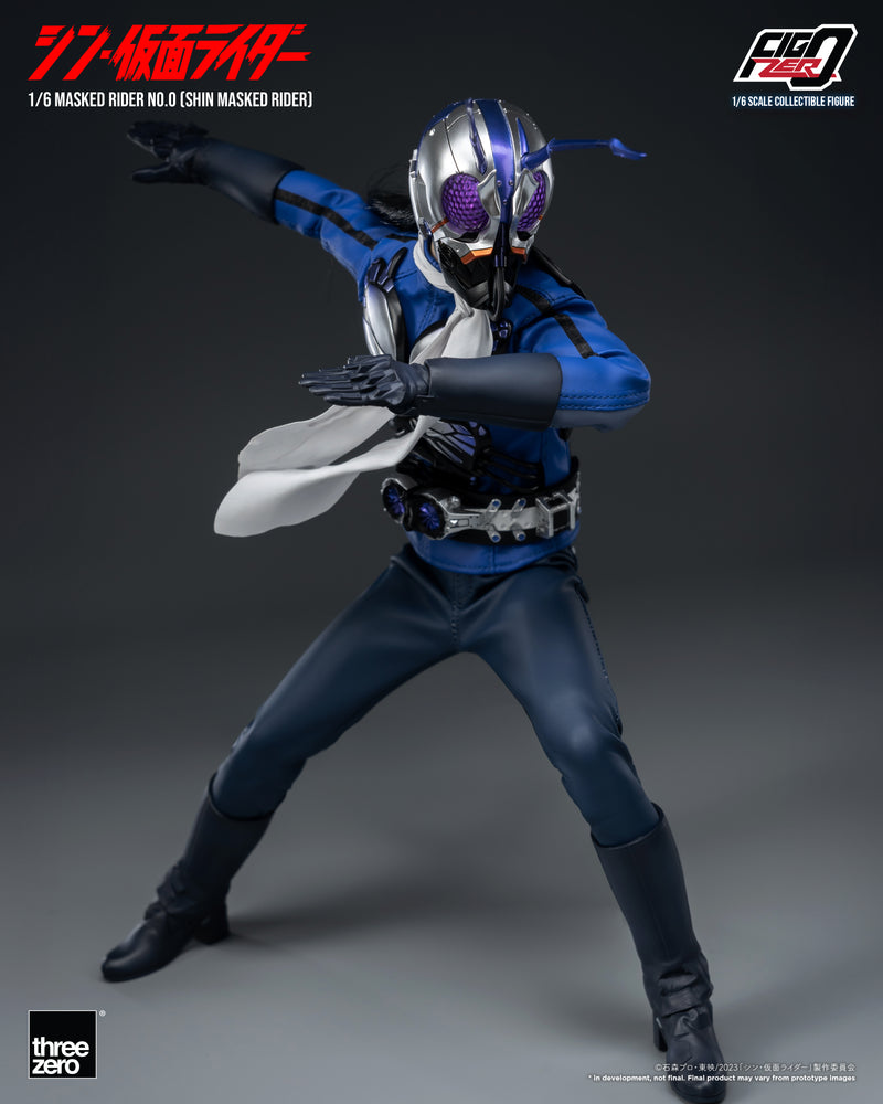 SHIN MASKED RIDER threezero 3A FigZero 1/6 Masked Rider No.0