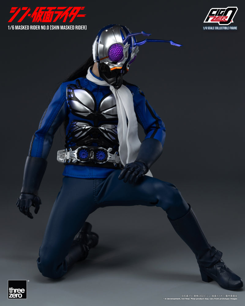 SHIN MASKED RIDER threezero 3A FigZero 1/6 Masked Rider No.0