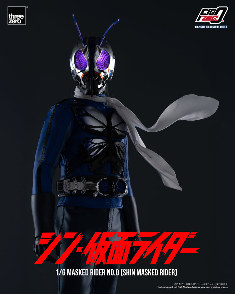 SHIN MASKED RIDER threezero 3A FigZero 1/6 Masked Rider No.0