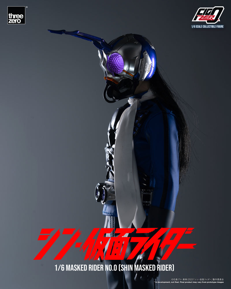 SHIN MASKED RIDER threezero 3A FigZero 1/6 Masked Rider No.0