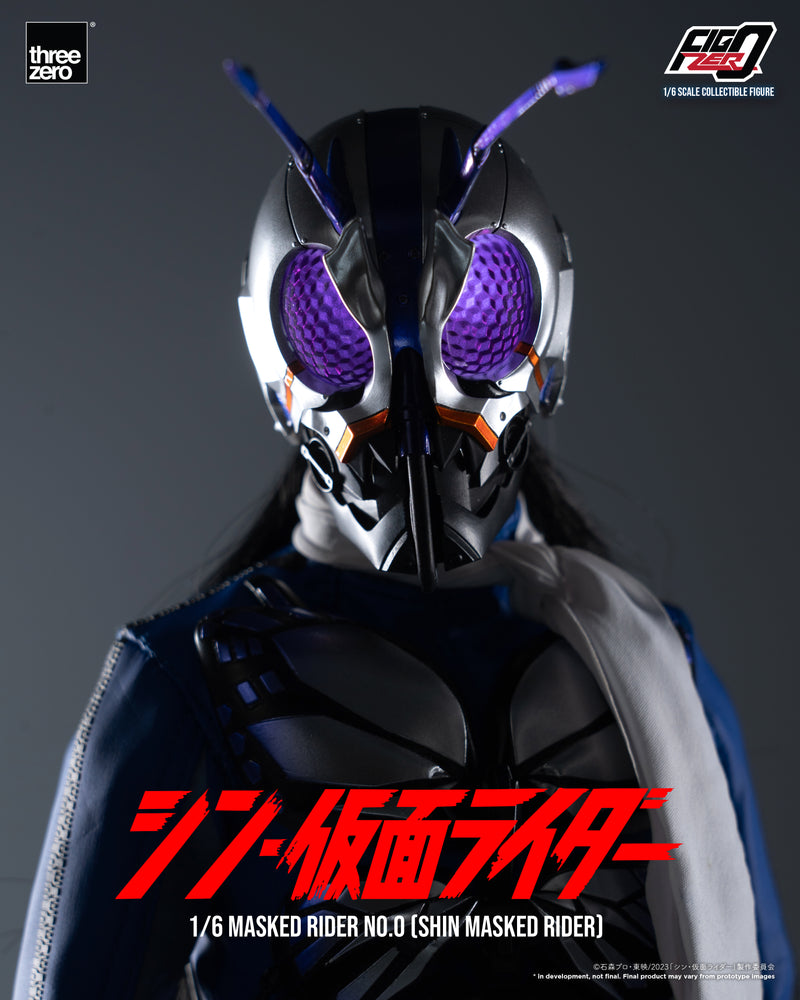 SHIN MASKED RIDER threezero 3A FigZero 1/6 Masked Rider No.0