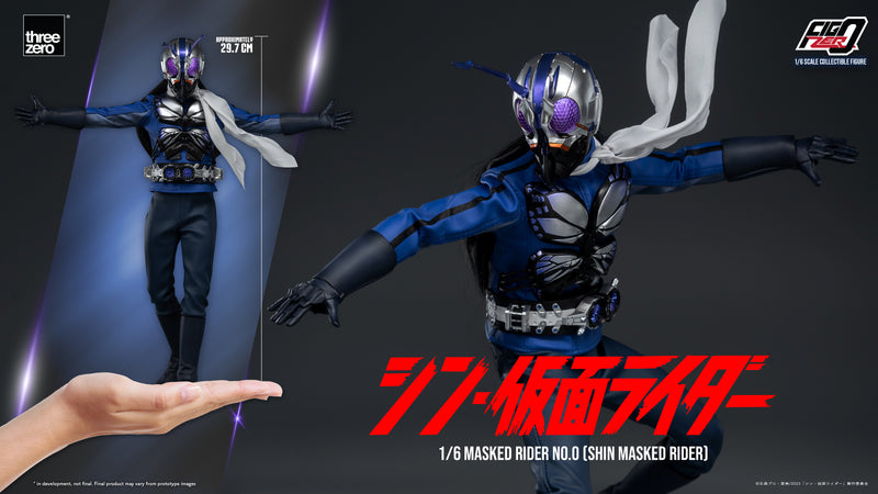 SHIN MASKED RIDER threezero 3A FigZero 1/6 Masked Rider No.0