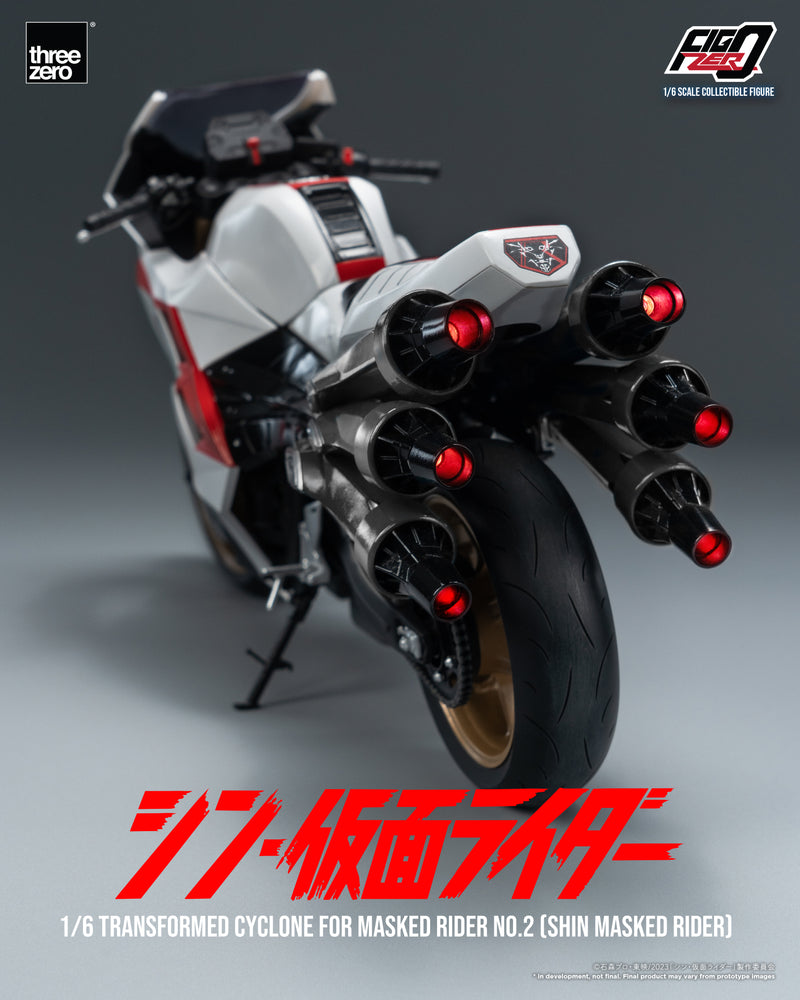 SHIN MASKED RIDER threezero 3A FigZero 1/6 Transformed Cyclone for Masked Rider No.2 (SHIN MASKED RIDER)